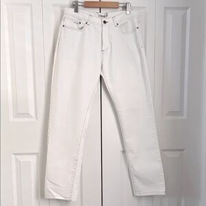 Geox Off White/Light Cream Straight Leg Denim Jeans Size‎ 48EU 12 US
